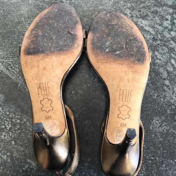 PELLE MODA women’s heels size 6, bronze color - Picture 4 of 4